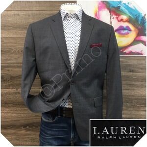 RALPH LAUREN Mens Blazer‎ Sport Coat Casual Jacket Size 46R Classic Wool Suit